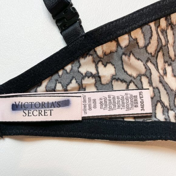 NWOT Victoria's Secret Bra 34DD Unlined Demi Leopard B1458 - Picture 6 of 8